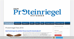 Desktop Screenshot of low-carb-proteinriegel.de