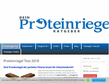 Tablet Screenshot of low-carb-proteinriegel.de